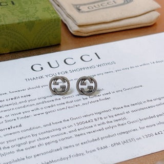 Gucci Interlocking G Mini Round Stud Earrings