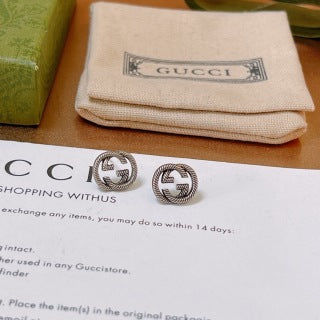 Gucci Interlocking G Mini Round Stud Earrings