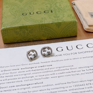 Gucci Interlocking G Mini Round Stud Earrings