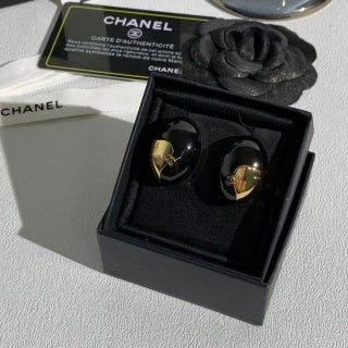 Chanel Gold Dome Stud Earrings – Elegant Luxury Fashion Jewelry