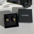 Chanel Gold Dome Stud Earrings – Elegant Luxury Fashion Jewelry