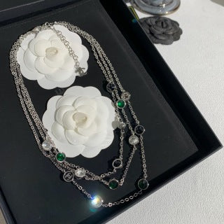 Chanel Camellia Pearl Statement Necklace – Elegant Luxury Fashion Jewelry