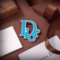 Dior Oblique Letter Charm Brooch