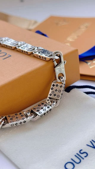 Louis Vuitton Crystal Monogram Link Necklace