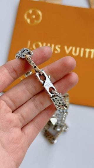 Louis Vuitton Crystal Monogram Link Necklace