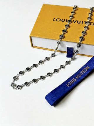 Louis Vuitton Monogram Pearl Link Necklace
