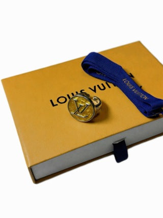 Louis Vuitton Golden Monogram Medallion Ring