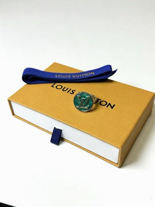 Louis Vuitton Emerald Monogram Signet Ring