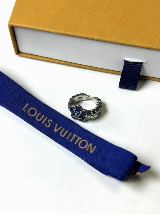 Louis Vuitton Blue Monogram Link Ring