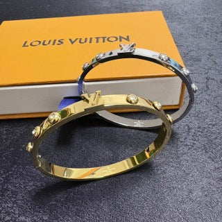 Louis Vuitton Iconic Studded Lock Cuff Bracelet