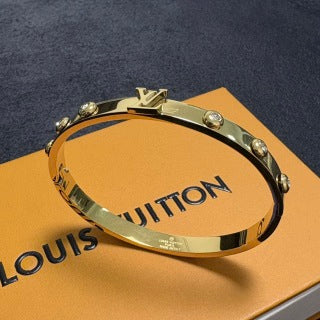Louis Vuitton Iconic Studded Lock Cuff Bracelet