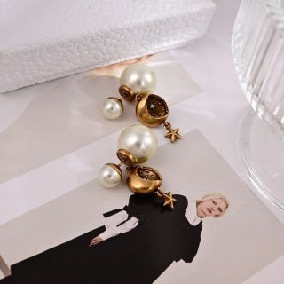 Dior Celestial Pearl Star Earrings