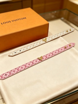 Louis Vuitton Monogram Silk Wrap Bracelet