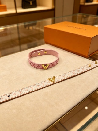 Louis Vuitton Monogram Silk Wrap Bracelet