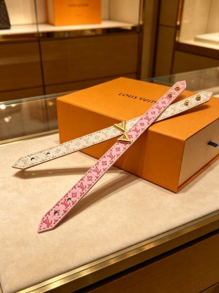 Louis Vuitton Monogram Silk Wrap Bracelet