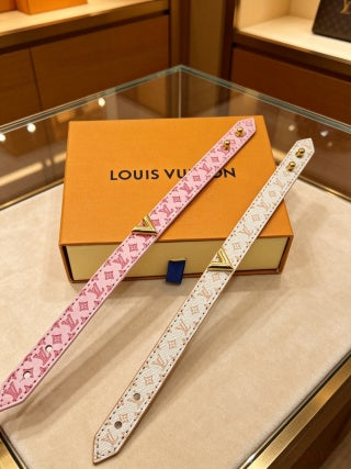 Louis Vuitton Monogram Silk Wrap Bracelet