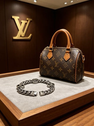 Louis Vuitton Monogram Medallion Chain Bracelet