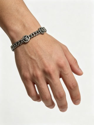 Louis Vuitton Monogram Medallion Chain Bracelet
