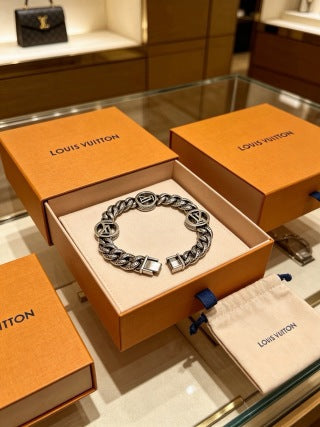 Louis Vuitton Monogram Medallion Chain Bracelet
