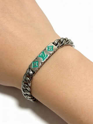 Louis Vuitton Emerald Monogram Link Bracelet