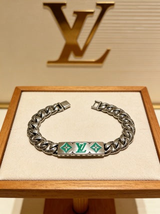 Louis Vuitton Emerald Monogram Link Bracelet