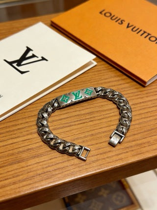 Louis Vuitton Emerald Monogram Link Bracelet