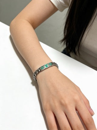 Louis Vuitton Emerald Monogram Link Bracelet