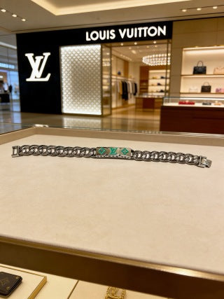 Louis Vuitton Emerald Monogram Link Bracelet