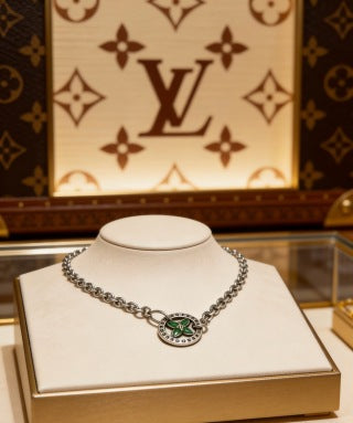 Louis Vuitton Emerald Bloom Pendant Necklace