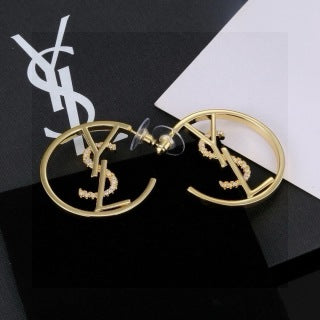 YSL Cassandre Sculptural Hoop Earrings