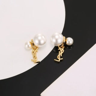 YSL Perle Cassandre Pearl Drop Earrings