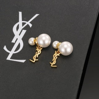 YSL Perle Cassandre Pearl Drop Earrings