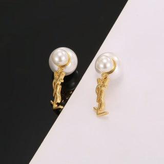 YSL Perle Cassandre Pearl Drop Earrings