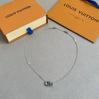 Louis Vuitton Mini Lock Chain Necklace