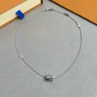 Louis Vuitton Mini Lock Chain Necklace