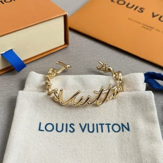 Louis Vuitton Golden Wave Cuff Bracelet