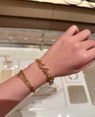 Louis Vuitton Golden Wave Cuff Bracelet