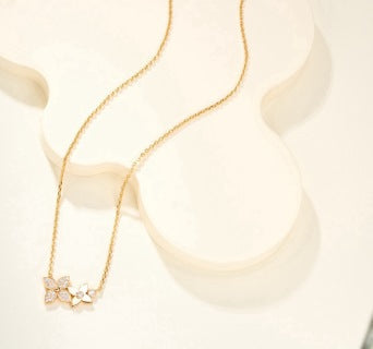 Louis Vuitton Blossom Duo Flower Necklace