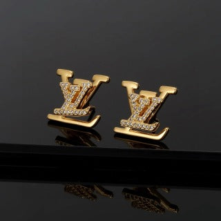 Louis Vuitton Diamond Monogram Stud Earrings