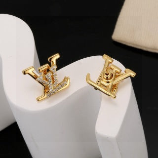 Louis Vuitton Diamond Monogram Stud Earrings