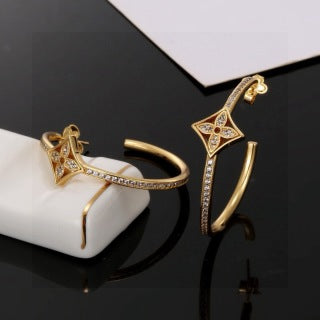 Louis Vuitton Blossom Arc Hoop Earrings