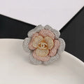 Chanel Crystal Camellia Flower Brooch – Elegant Luxury Fashion Accessory