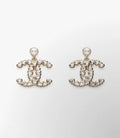Chanel Crystal CC Stud Earrings – Elegant Luxury Fashion Jewelry