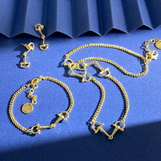 Gucci Equestrian Horsebit Double Layer Chain Necklace