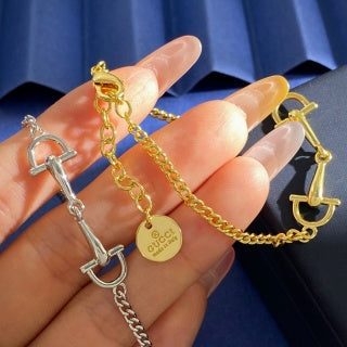 Gucci Horsebit Link Chain Gold Bracelet