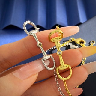 Gucci Horsebit Toggle Charm Silver Chain Bracelet
