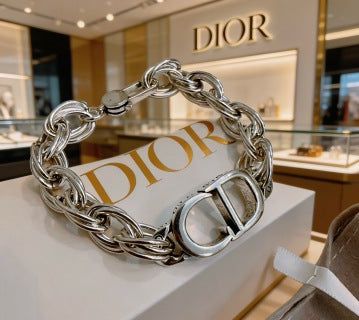 Dior Oblique Link Chain Bracelet
