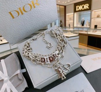 Dior Oblique Multi Charm Link Bracelet