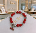 Dior Jardin Ruby Bead Charm Bracelet