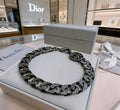 Dior Oblique Vintage Link Chain Bracelet